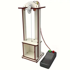 Wooden Elevator Concentration Model Kit, STEAM Educational Science Experiment Set, Model Making and Hobby Development, Handmade Materials Kit, Improves Thinking Skills and Fun, Perfect Gift